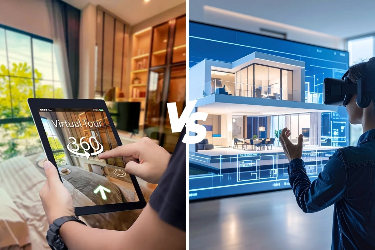 Detailed comparison table between 360 Virtual Tours vs 3D Virtual Tours