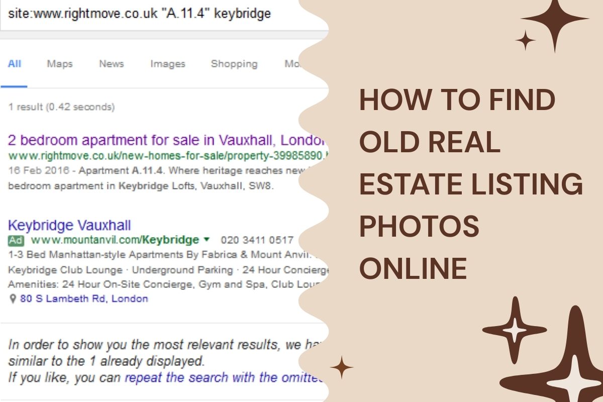 How to find old real estate listing photos online