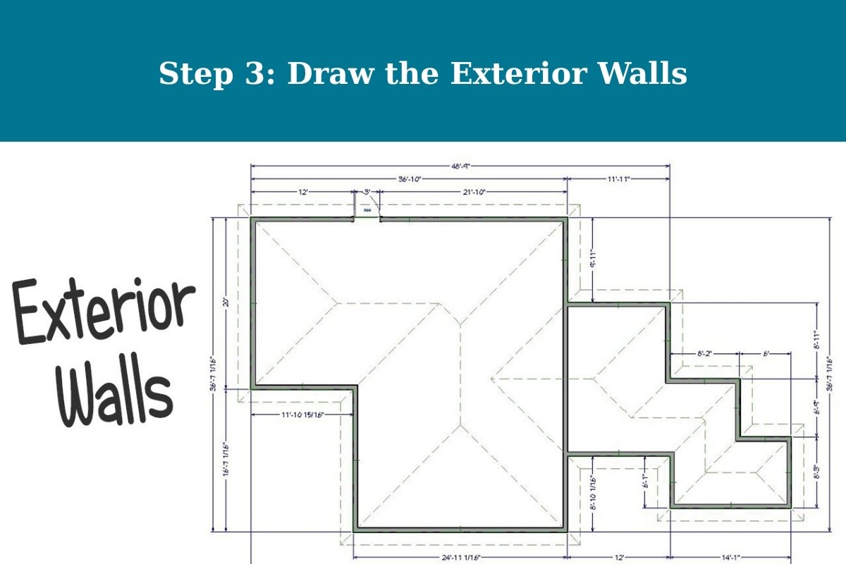 Draw the Exterior Walls