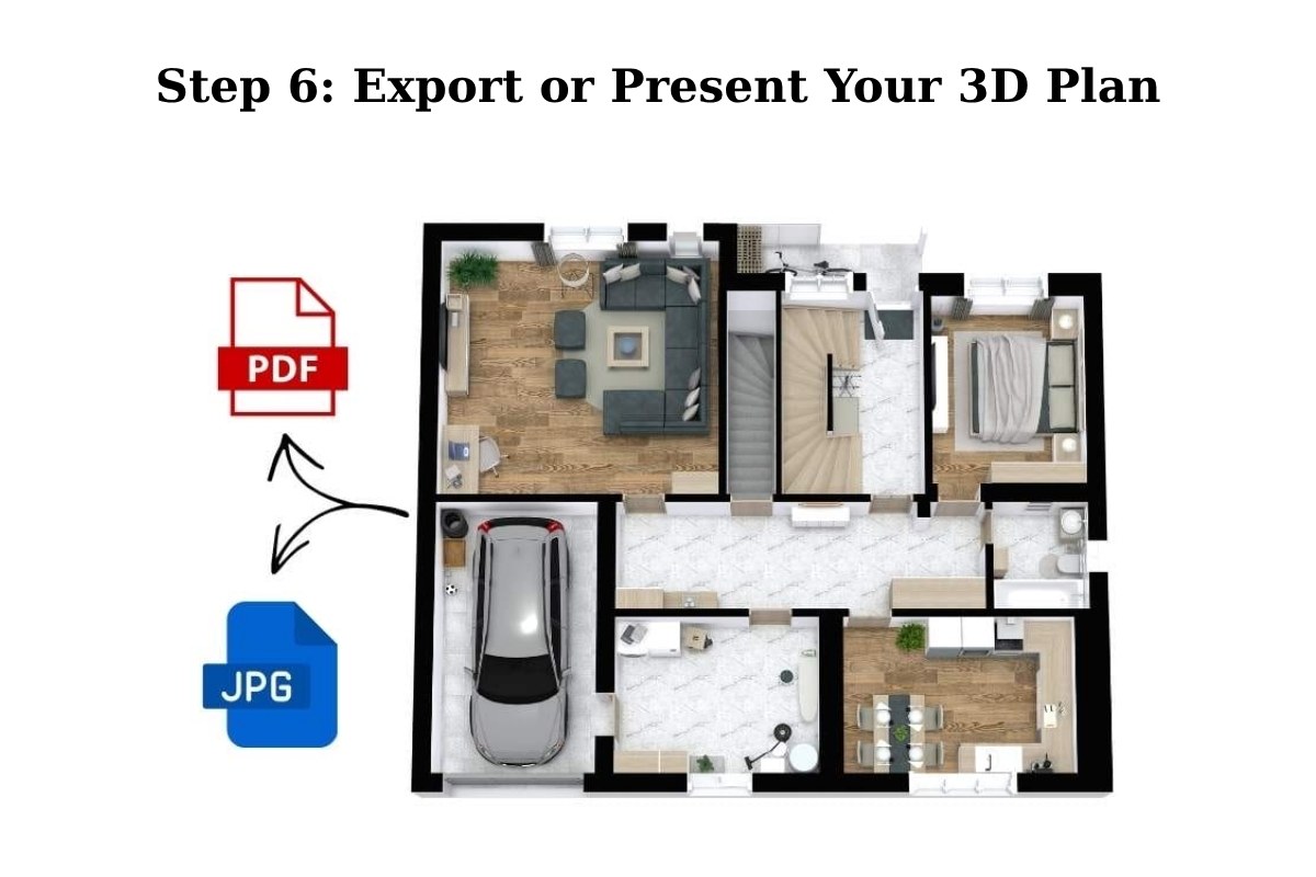 Export or Present Your 3D Plan