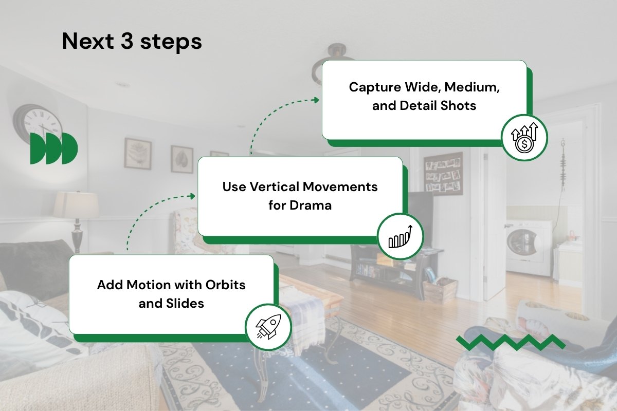 Capture Wide, Medium, and Detail Shots