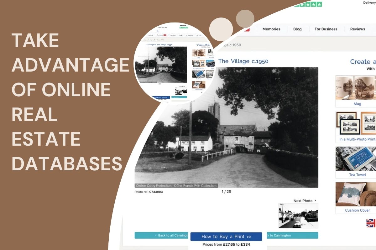 Take advantage of online real estate databases