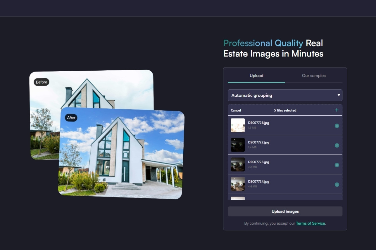 the editing process on autoenhance.ai is very simple